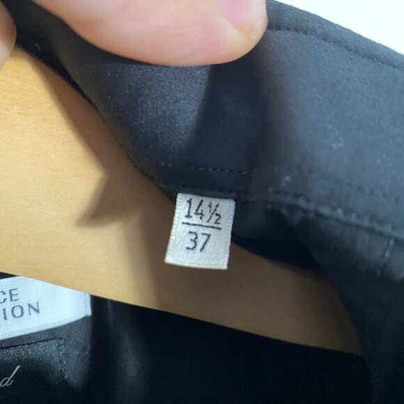 Versace Collection Leather Accent Button Up Shirt Size 14 1/2 - 37 - Picture 4 of 9